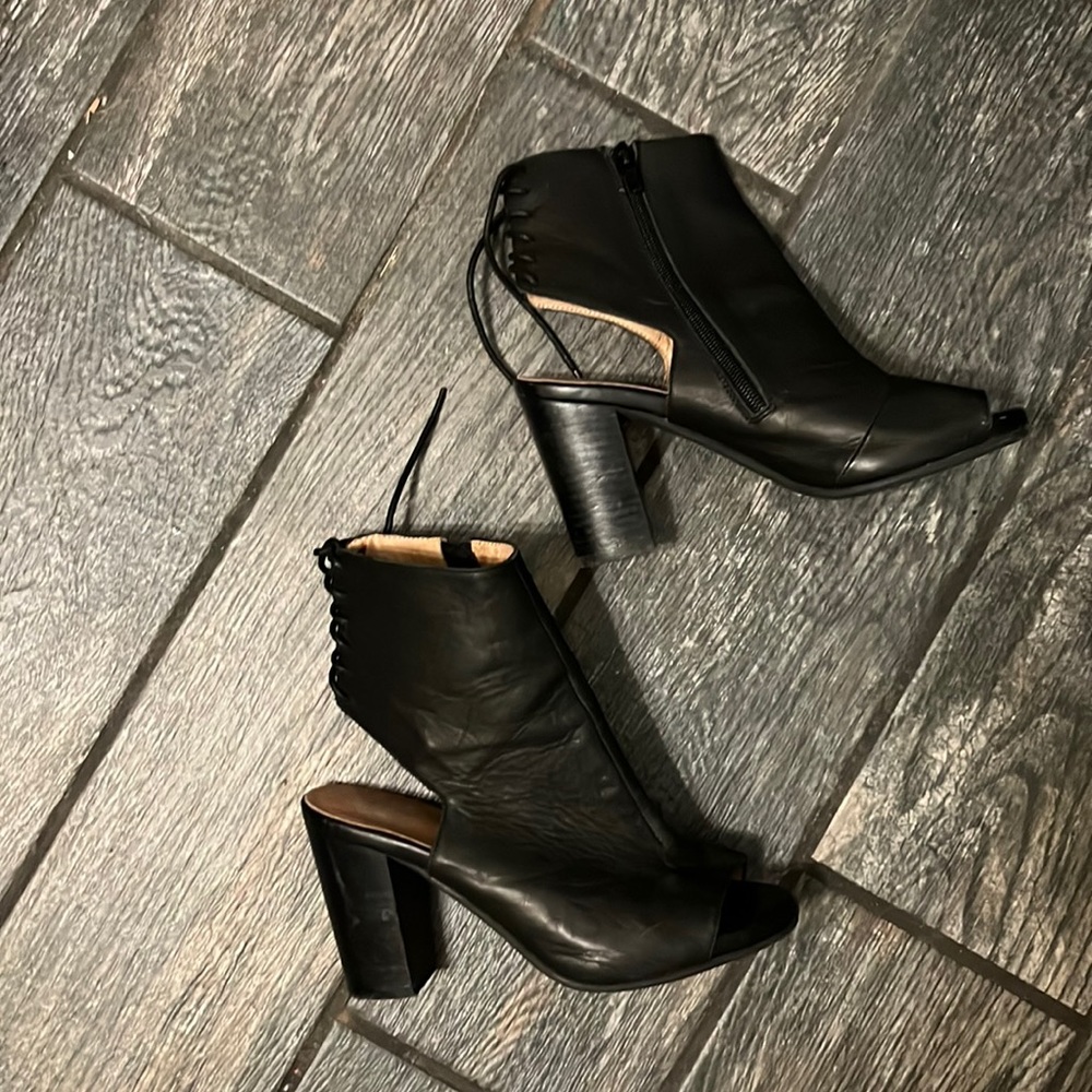 Black Back Lace Booties - image 1